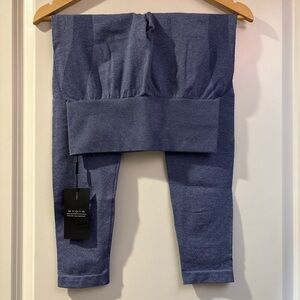 NVGTN Deep Blue Workout Leggings